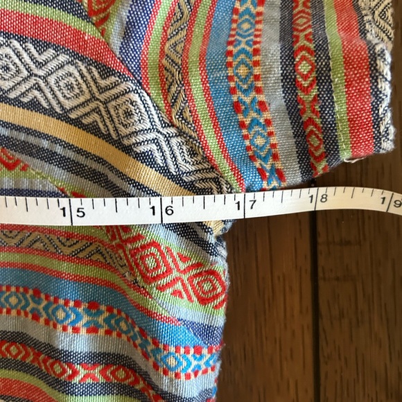 Ellison(Anthropologie ) Stripped Boho Tribal Print Shift Dress Size M - Picture 6 of 7
